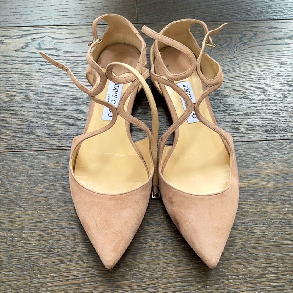 SOLD Jimmy Choo light pink flats